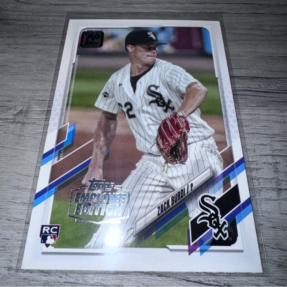 2021 Topps ZACK BURDI Employee Edition Rare card #483 CHICAGO WHITE SOX - Picture 2 of 4